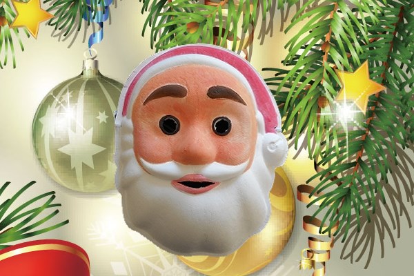 サンタクロース色塗りマスク