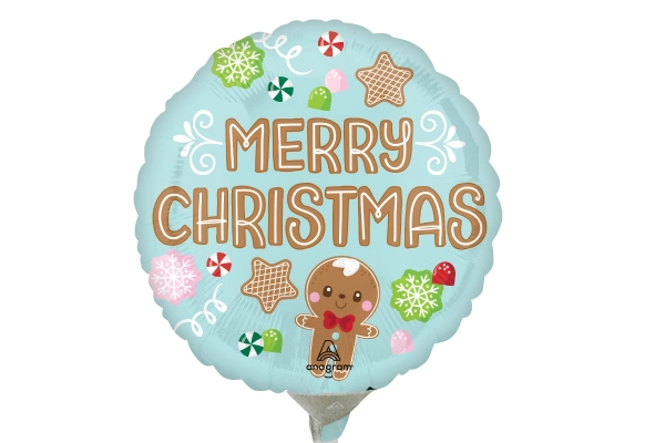 ミニジンジャーマンバルーンスティック UFO型 20cm 10枚セット（オプション：カップ＆スティック）