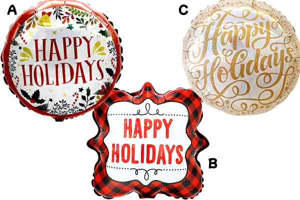 ハッピーホリデー風船（5枚）