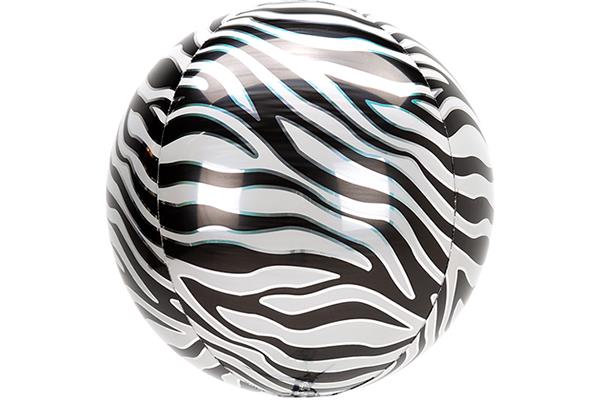 ゼブラプリント風船2枚