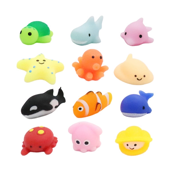 ぷかぷか海の仲間たち｜もちぷに スクイーズすくい 12種60個入り 縁日・イベント景品