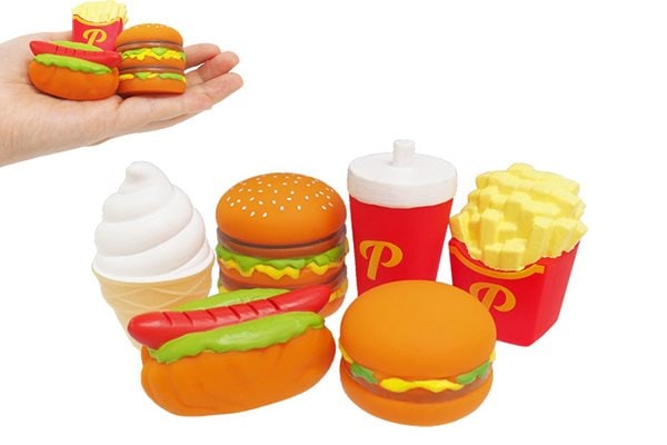 ハンバーガーの浮きおもちゃ50個アソート