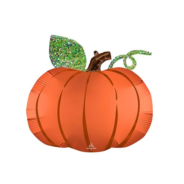 フォールパンプキン風船 顔なしカボチャ型バルーン｜ハロウィン・野菜販売装飾に便利【5枚セット・45cm】