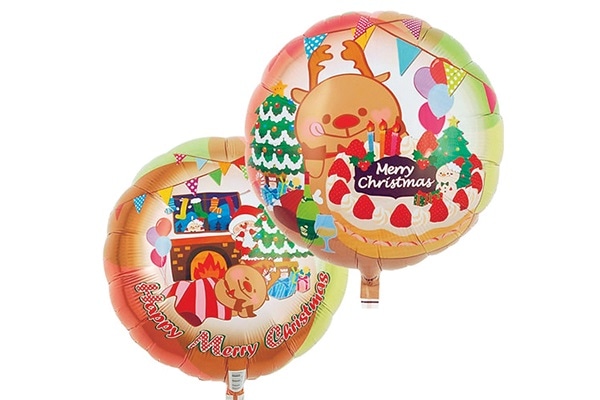 長期浮遊トナカイクリスマス風船5枚
