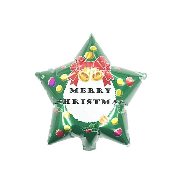 長期浮遊メリークリスマススター風船5枚