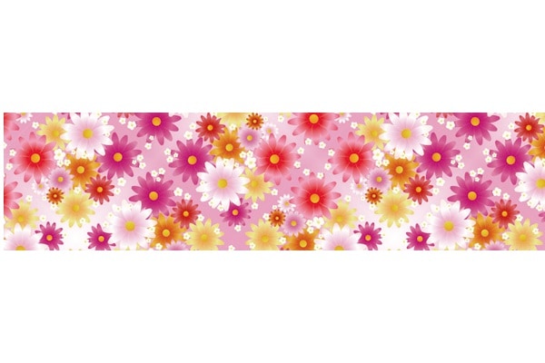 カラフルフラワーディスプレイシート