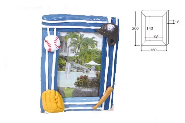 粘土のフォトフレーム