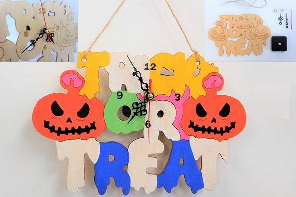 ハロウィン壁掛け時計タイプ