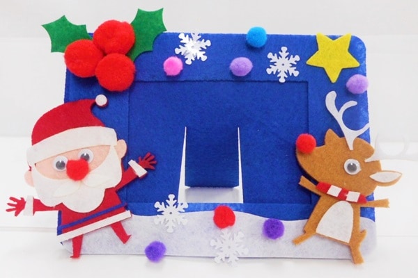 クリスマスフェルト写真立て