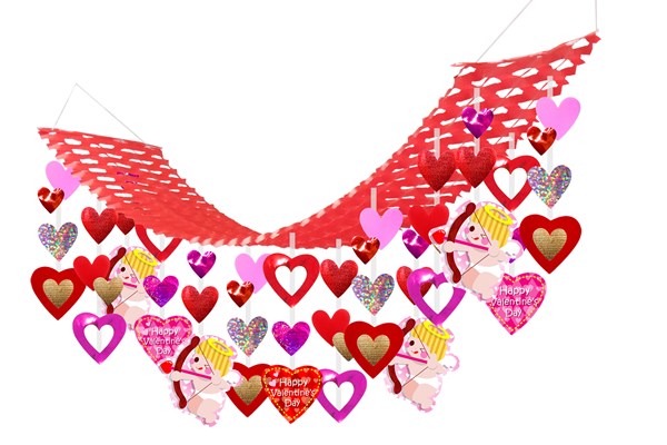 バレンタインブーケプリーツハンガー