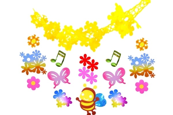 ミツバチハニーネットとガーランド