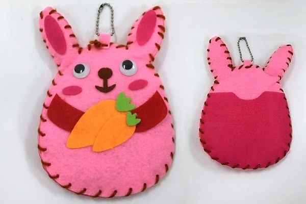 フェルトのキーホルダー作り