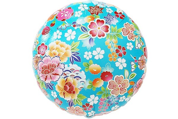 千代紙風牡丹と桜風船5枚