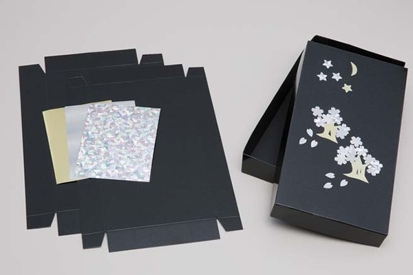 らでん調のデザイン箱