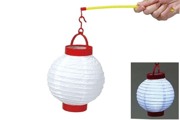 手持ちLED付ちょうちん(電池付)