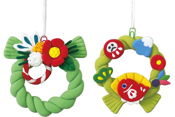 粘土のしめ縄つくり