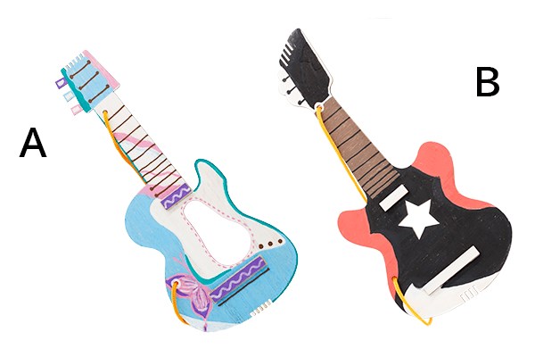 おもちゃのギター工作