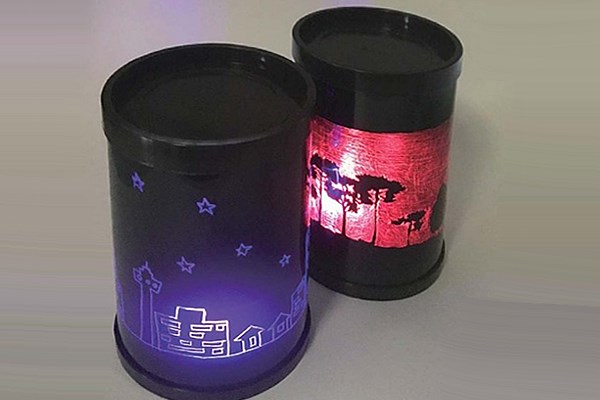 円筒LEDランプシェード