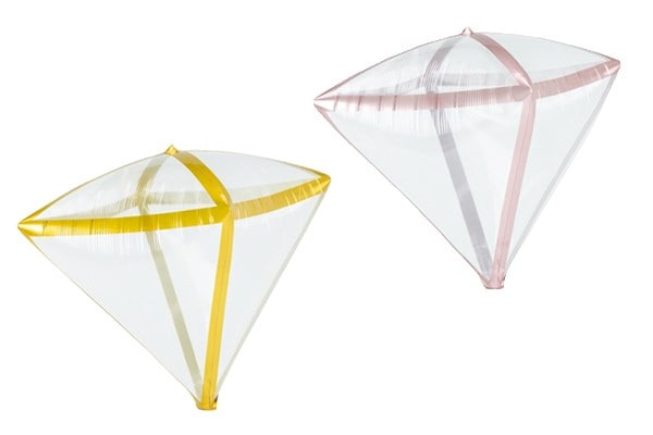 多面体ダイヤモンズバルーン3枚