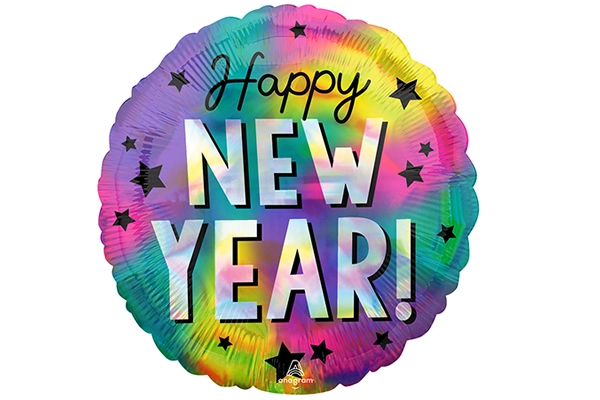 イリデセントニューイヤー風船5枚