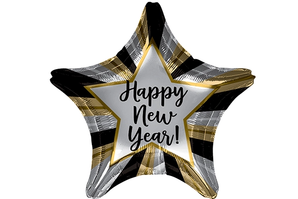ニューイヤーラディアントスター型バルーン（5枚）