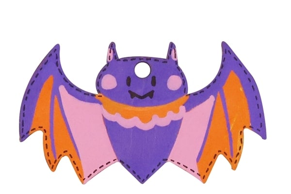コウモリのハロウィン工作