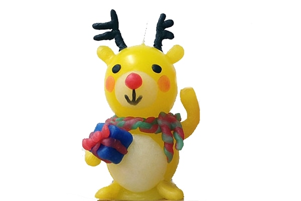 トナカイの手作りキャンドル