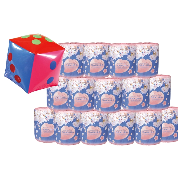 桜トイレットペーパー出た目でプレゼント