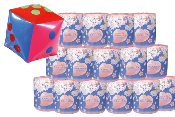 桜トイレットペーパー出た目でプレゼント