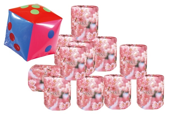 桜トイレットペーパー出た目でプレゼント