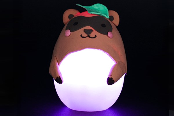 粘土のエッグランタン