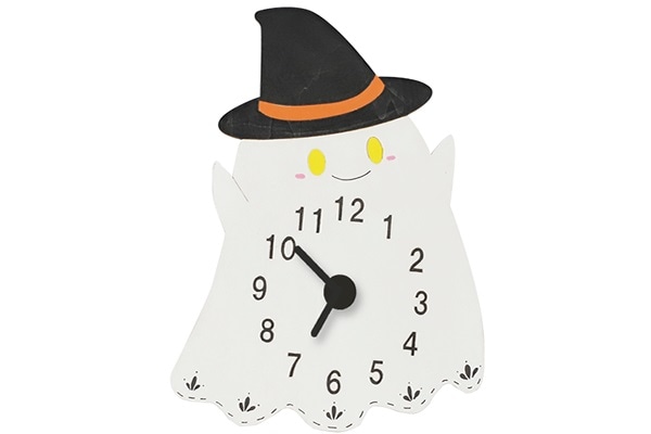 お絵描き時計ハロウィンゴースト