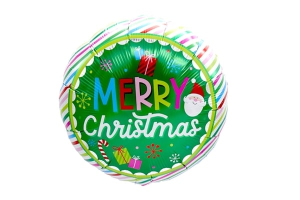 ストライプクリスマス風船（5枚）
