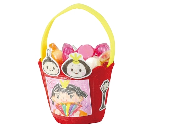 ひなまつりバケツ作り