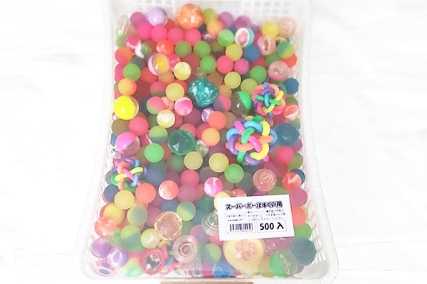 かご入りスーパーボール５００個セット