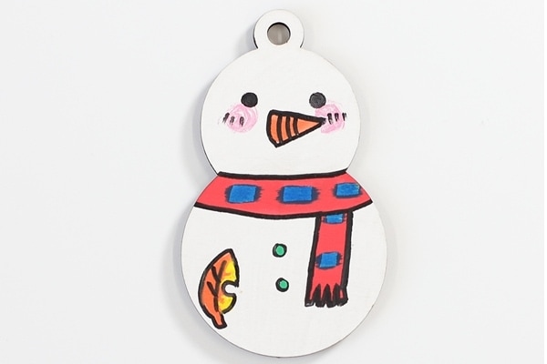 スノーマン木の工作