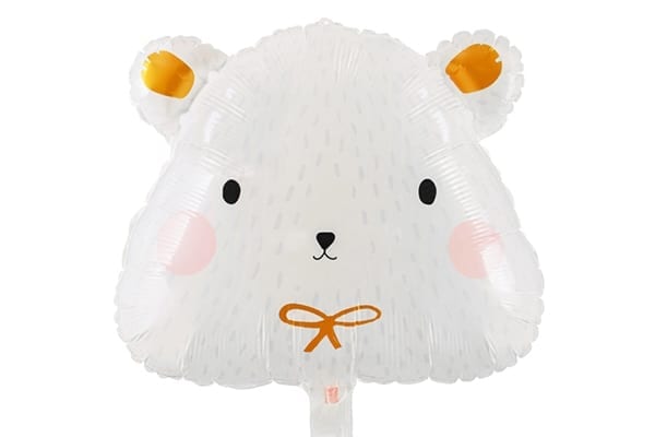 しろくまフェイス風船5枚