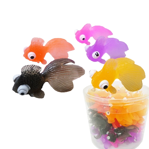 やわらか出目きんぎょ｜ぷにぷに素材 5色アソート 金魚すくい景品向けすくい人形