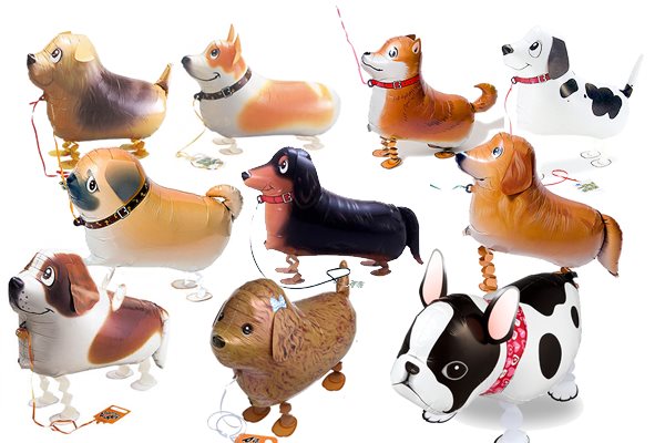 犬のお散歩ペットバルーン（10枚）