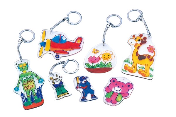 プラ板でキーホルダー作り