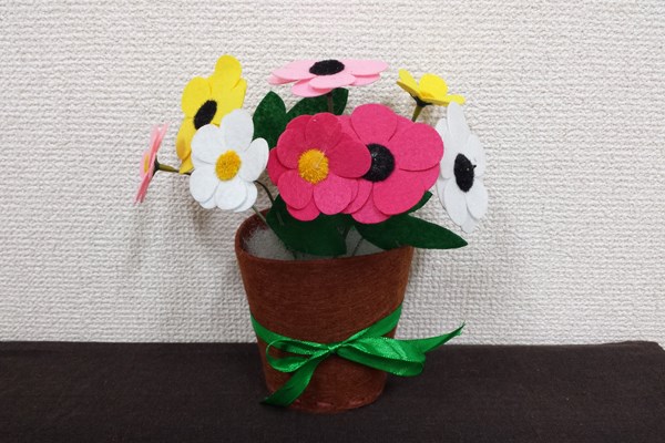 立体フラワーポットクラフト