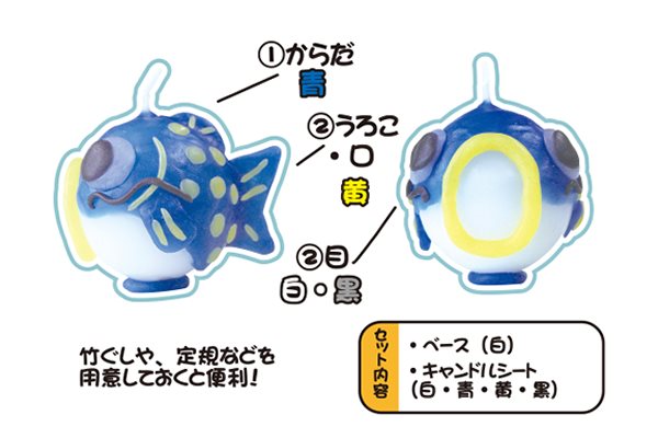 こいのぼりの手作りキャンドル