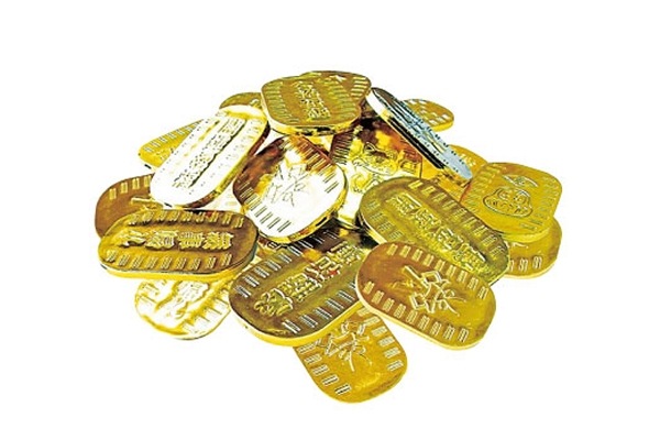 金ぴか小判 水に浮くキラキラ縁日すくいおもちゃ｜5種10柄アソート｜48mmカプセル対応｜100個セット