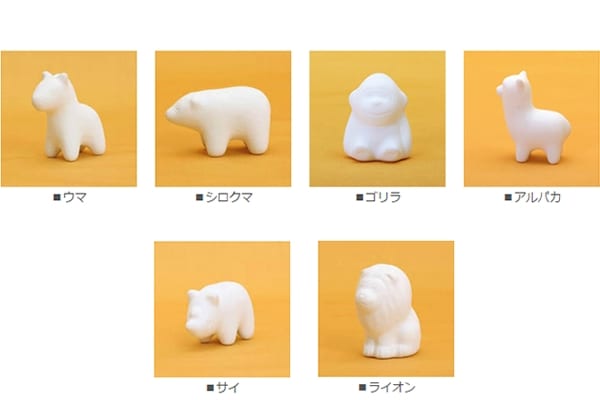 動物デザインの手描き置物19個セット 動物園のおえかき10個セット｜イベント用品販促ZERO