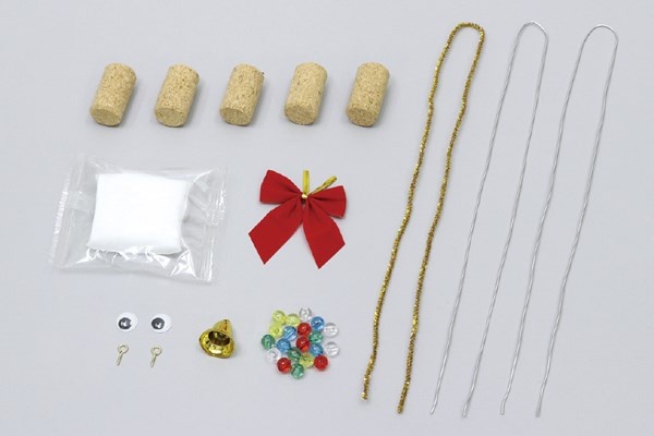 コルクのクリスマスアニマル