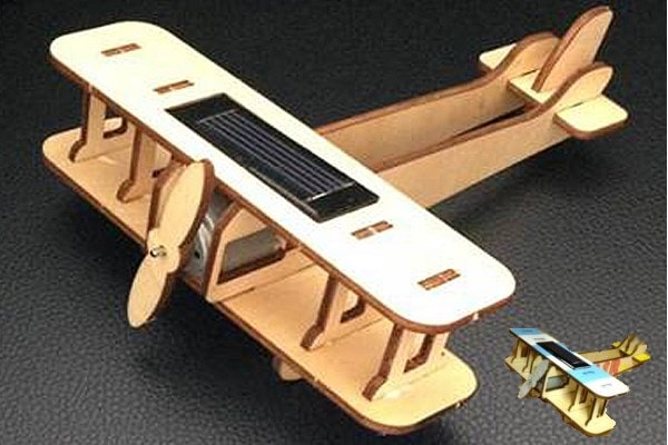 木工クラフトのソーラー木の飛行機完売 | イベント用品販促ZERO