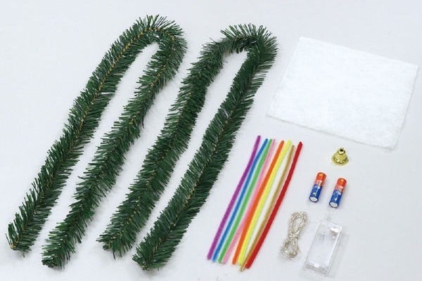 クリスマスリースライト付き飾り