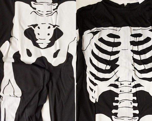 スケルトンコスチューム｜ホラー系 ガイコツ全身タイツ 仮装 ハロウィンに