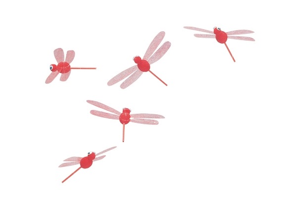 赤とんぼ飾り５個