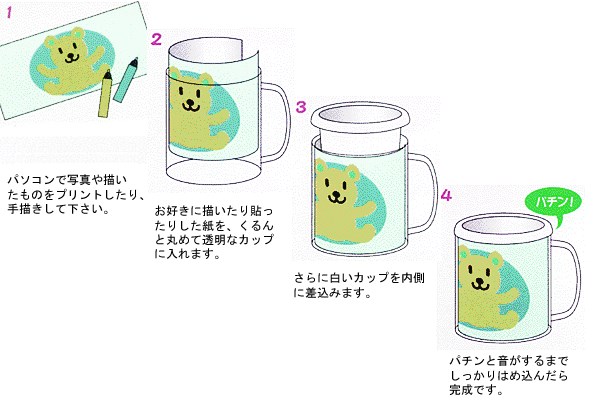 オリジナル手作りマグカップ｜写真やイラストを入れて世界に一つのカップに